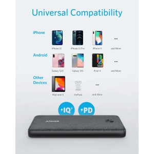 پاوربانک انکر مدل A1248 POWERCORE III ظرفیت 10000 میلی آمپر ساعت